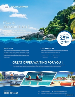 Fresh Travel Flyer Template