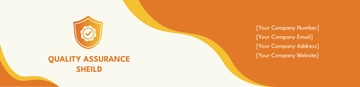 Free Quality Assurance Shield Header Template to Edit Online