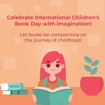 Free International Children???s Book Day  WhatsApp Post Template to Edit Online