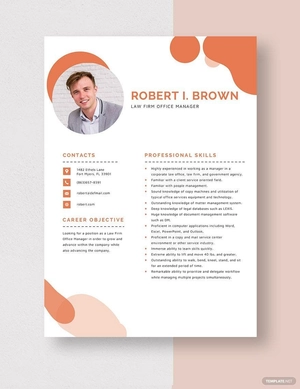 Law Firm Office Manager Resume
