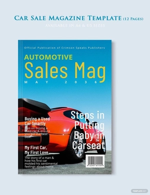 Car Sale Magazine Template
