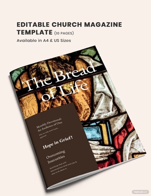 Editable Church Magazine Template