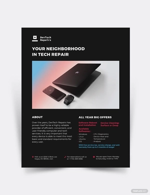 Computer Repair Shop Flyer Template