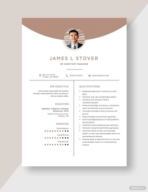 HR Assistant Manager Resume