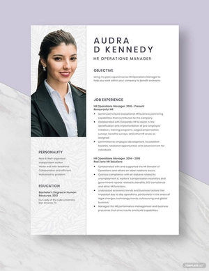HR Operations Manager Resume