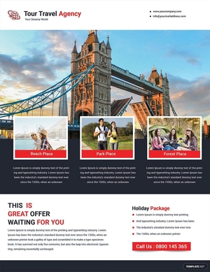 Tour Travel Flyer Template
