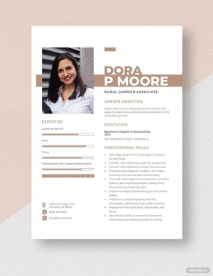 Rural Carrier Associate Resume