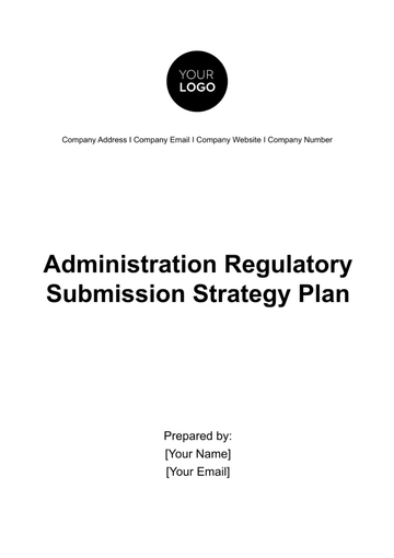 Free Administration Regulatory Submission Strategy Plan Template to Edit Online