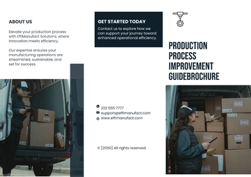 Free Production Process Improvement Guide Brochure Template to Edit Online