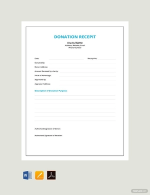 Donation Receipt Template