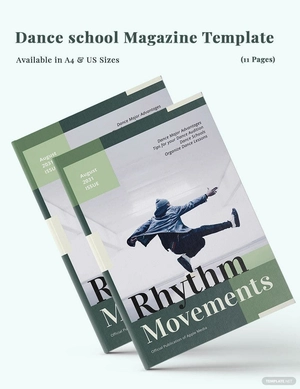 Dance School Magazine Template