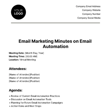 Free Email Marketing Minutes on Email Automation Template to Edit Online