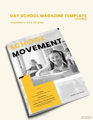 Day School Magazine Template