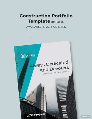 Construction Portfolio Template