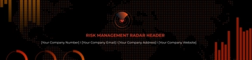 Free Risk Management Radar Header Template to Edit Online
