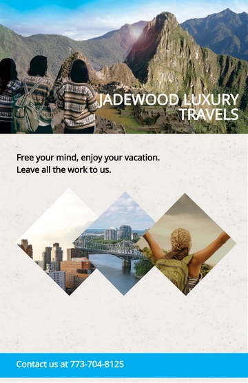 Free Modern Travel Agency Poster Template to Edit Online