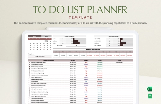 To Do List Planner Template