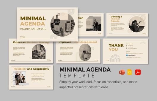 Minimal Agenda Template Minimal Agenda Template