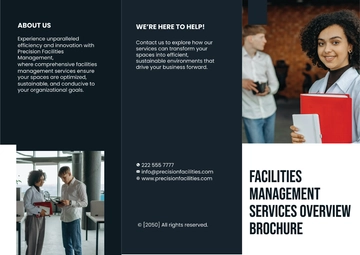Free Facilities Management Services Overview Brochure Template to Edit Online