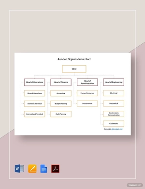 Aviation Organizational Chart Template