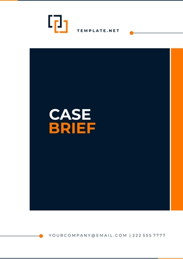 Free Case Brief Template to Edit Online