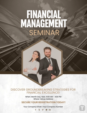 Financial Management Seminar Flyer Template - Edit Online & Download