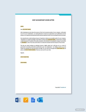 Cost Accountant Cover Letter Template