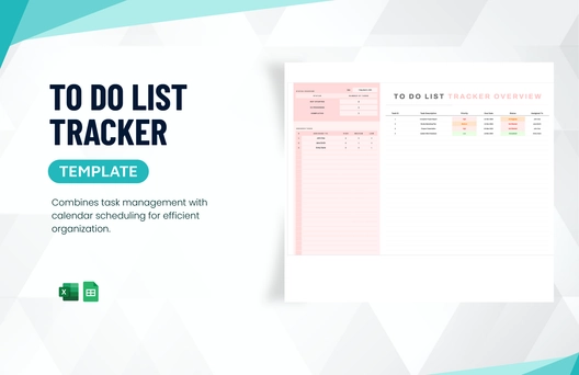 To Do List Tracker Template