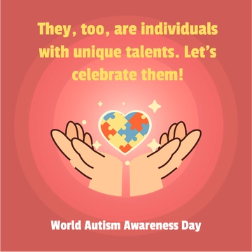 Free World Autism Awareness Day  WhatsApp Post Template to Edit Online