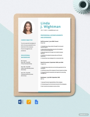 Staff Accountant Resume