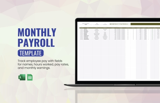 Monthly Payroll Template