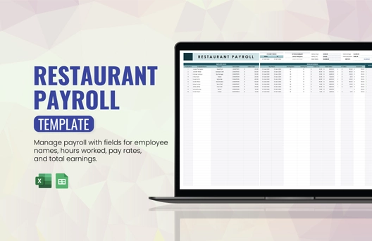 Restaurant Payroll Template