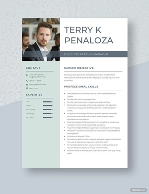Fleet Operations Manager Resume