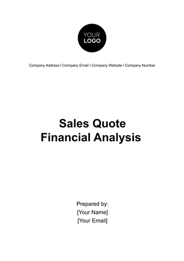 Free Sales Quote Financial Analysis Template to Edit Online