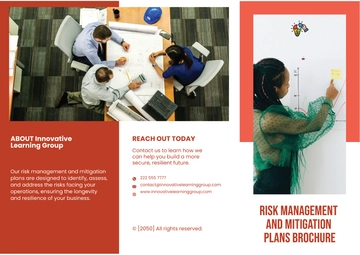 Free Risk Management and Mitigation Plans Brochure Template to Edit Online
