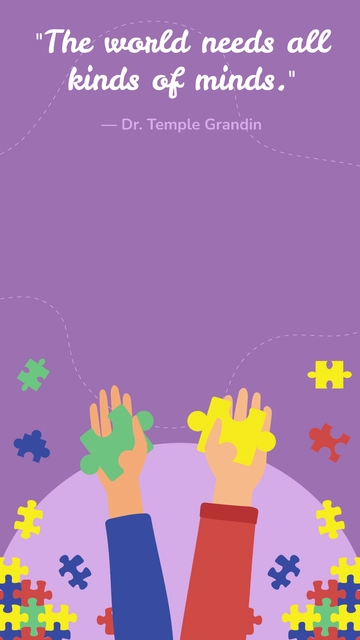 Free World Autism Awareness Day Snapchat Geofilter Template to Edit Online