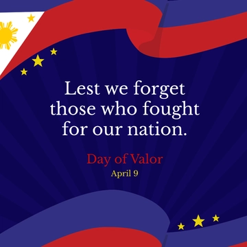 Free Day of Valor Instagram Post Template to Edit Online