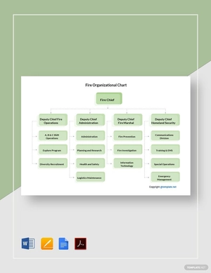 Fire Organizational Chart Template