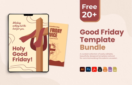 20+ Good Friday Template Bundle