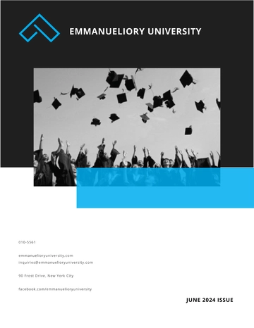 Free College Magazine Template to Edit Online