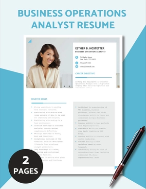 Business Operations Analyst Resume