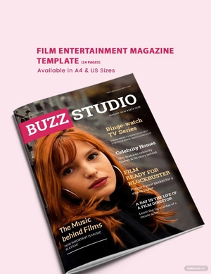 Film Entertainment Magazine Template