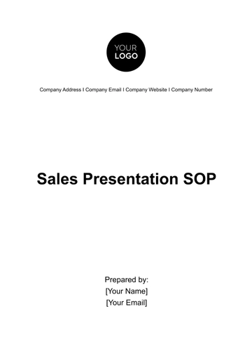 Free Sales Presentation SOP Template to Edit Online