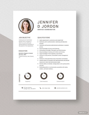 Service Coordinator Resume
