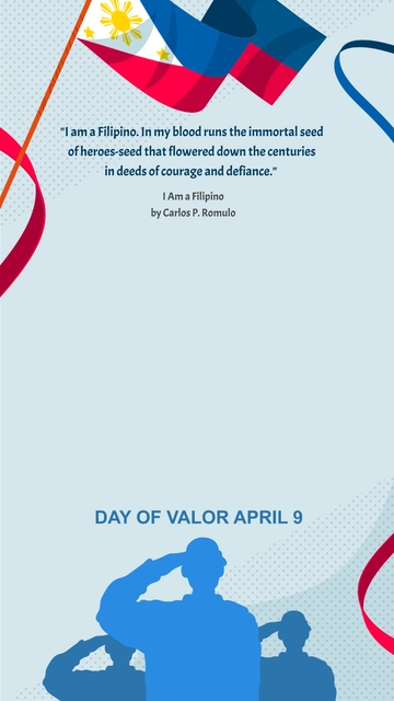 Free Day of Valor  Snapchat Geofilter Template to Edit Online
