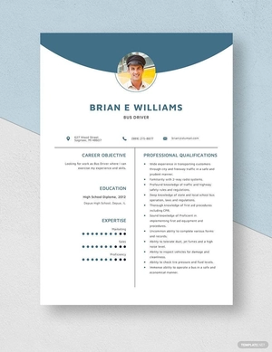 Bus Driver Resume