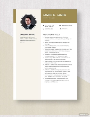 Floor Installer Resume