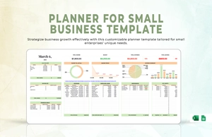 Planner for Small Business Template