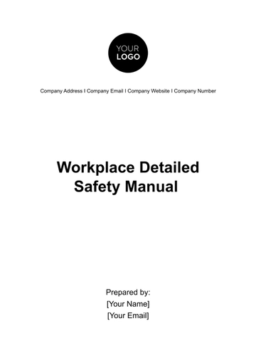 Free Workplace Detailed Safety Manual Template to Edit Online