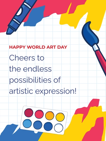 Free World Art Day Threads Post Template to Edit Online